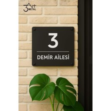 Modern Kapı Numarası Tabelası | Kişiye Özel Şık Tasarım - Dış Mekana Uygun