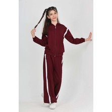 Toontoy Kız Çocuk Şerit Detaylı Eşofman Takım