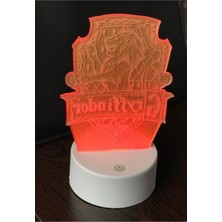 Renkli 3D LED Lazer Lamba, Modern ve Şık Tasarım, Parlak Işıklandırma Seçeneği