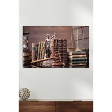 Adalet Heykeli Themis Cam Tablo, Modern Ev Ofis Dekoru, Hediyelik Duvar Dekorasyonu, Kırılmaz Cam
