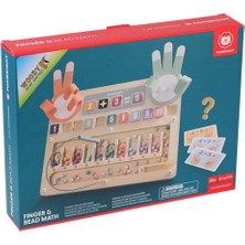 Renkli Tahta Oyunlar ve Parmak Boncukları, Eğlenceli Matematik Seti