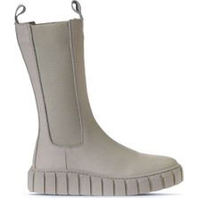 Bueno Shoes Bej Deri Kadın Spor Çizme 01WT3410 01WT3410