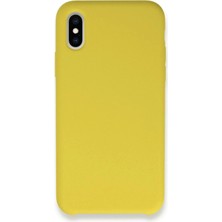 iPhone Xs Max Kılıf Lansman Legant Silikon - Sarı