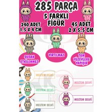 Okul Kalem Defter Etiketi Labubu The Monsters Temalı Isimli Etiket 5 Figür 285 Adet
