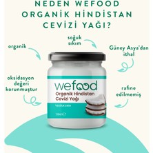 Wefood Organik Hindistan Cevizi Yağı 150 ml (Soğuk Sıkım) 8681749104451