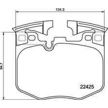 MGA-56279 - Fren Balatası On-(Bmw : 5 Serıes (G30,F90) 520 I 2016> Bmw : 7 Serıes (G11,G12) 730/740 D 2016>)