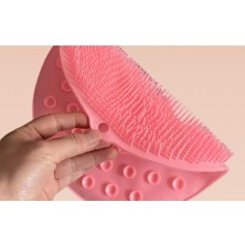 Yuvarlak Vantuzlu Banyo Sırt Kese Matı 26 cm