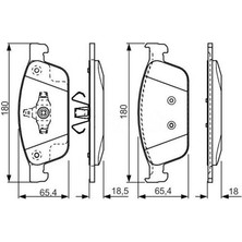 MGA-55661 - Ön Fren Disk Balata ( Focus 2011- Kuga 2013- Connect 2013- )