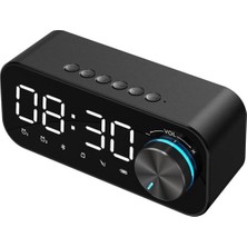 Bluetooth ve Alarm Özellikli, Usb/sd Destekli Aynalı Masa Saati, Şık ve Fonksiyonel