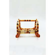 El Yapımı Ahşap Bebek Beşik, Sıcak Kahverengi, Güvenli ve Doğal Tasarım