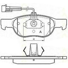 MGA-55545 - Dısk Balata On (Fıat: Marea 1.6 16V 96- / Fıat: Brava 1.6 16V 96-  )