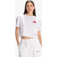 Kappa Kappa Authentic Hannah Kadın Beyaz T-Shirt 321X3PW-001