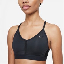 Nike W Nk Df Indy V-Neck Bra Kadın Siyah Sporcu Sütyeni - CZ4456-010