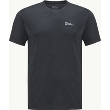 Jack Wolfskin VONNAN S|S T M Siyah Erkek Kısa Kol T-Shirt