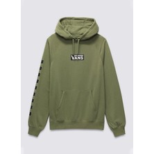 Vans Boxed Pullover Erkek Kapüşonlu Sweatshirt Düz Desen Yeşil Renk L Beden