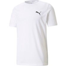 Puma ACTIVE SMALL LOGO TEE Beyaz Erkek Kısa Kol T-Shirt