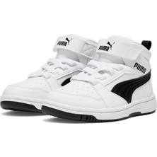 Puma Rebound V6 Mid Ac+ Ps Erkek Çocuk Sneaker Beyaz Renk Nefes Alabilir Yapı ile Konfor