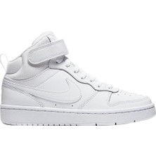 Nike Court Borough Mıd 2 (Gs) Çocuk Beyaz Koşu Ayakkabı  - CD7782-100