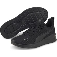Puma Anzarun Lite Jr Siyah Spor Ayakkabı Erkek Çocuklar İçin Konforlu Tasarım ve Nefes Alabilir Yapı
