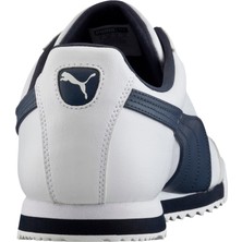 Puma Roma Basic 353572 12 Erkek Beyaz-Lacivert Spor Ayakkabı