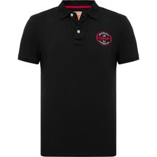 Routefield Power Erkek Siyah Polo Tişört