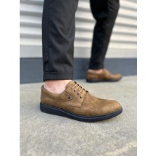 JY0610 Clasico Bağcıklı Cilt Erkek Günlük Klasik Ayakkabı Cst - Camel