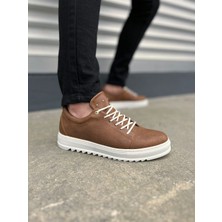 JY152 Cool Bağcıklı Cilt Erkek Günlük Spor Klasik Ayakkabı Cbt - Taba