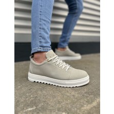 JY152 Cool Bağcıklı Süet Erkek Günlük Spor Klasik Ayakkabı Sbt - Gri