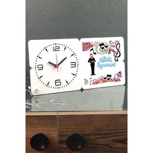 Şık Ahşap Masa Saati, Öğretmenlere Özel, Zarif ve Fonksiyonel Tasarım