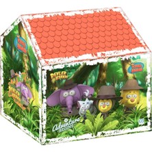 Renkli Devler Uyandı Temalı 2 Kişilik Çocuk Oyun Çadırı, Kolay Kurulum