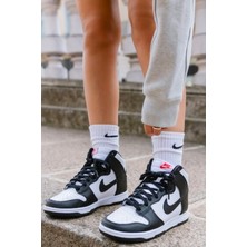 Nike Dunk High Panda Black & White Kadın Günlük Spor Ayakkabı