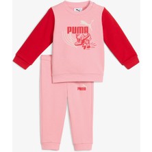 Puma Minicats Little Runners Çocuk Pembe Eşofman Takımı.27