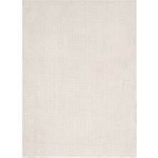 Apex Halı Lava 1541 Beyaz Yumoş Dokulu Ponpon Dokuma Kaydırmaz Tabanlı Fantastik Halı