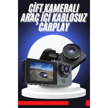 Carplay Fotoğraf ve Video Kaydedici Araç Içi Kamera Ekranlı