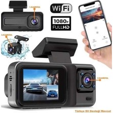 2 Inç Araç Içi Kameralı Ekran 1080P Full Hd Kaliteli Hafıza Kart Destekli