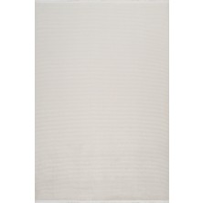 Apex Halı Truva 6661 Ekru Akrilik Yumuşak Dokulu Sık Dokuma Düz Sade Desenli Kaliteli Halı