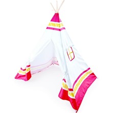 Kırmızı ve Beyaz Renkli Eğlenceli Oyun Çadırı, Çocuklar Için Renkli Eğlence Alanı