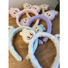 Kız Çocuk Labubu Bebek Model Yumuşak Peluş Karışık Renk Taç