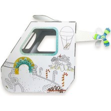 Çok Renkli Helikopter Oyun ve Boyama Evi, Eğlenceli ve Renkli Hobi Seti