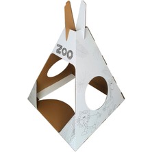 Beyaz Renkli Çocuklar Için Oyun ve Boyama Evi Seti