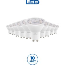 RTL11121-10 Rother GU10 LED Spot Ampul 6W 540 Lümen 3000K Sarı Işık Enerji Tasarruflu Ampul 10 Adet
