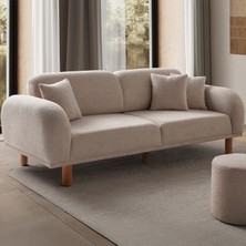 Edsy Home Regnum Üçlü Koltuk Taş Renk