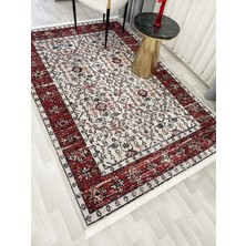 Brillant Kilim Motifli Saçaklı Klasik Kaymaz Taban Halı
