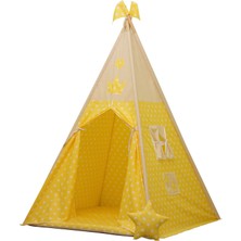 Renkli Çocuk Oyun Çadırı, Yıldızlı ve Kızıldereli Tasarım