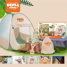 Renkli 6 Parçalı Işıklı Çadırlı Kamp ve Oyun Seti, Çocuklar Için Eğlence Dolu Set