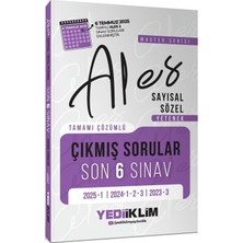 Yediiklim Yayınları Ales Master Serisi Sayısal Sözel Yetenek Tamamı Çözümlü Son 6 Sınav Çıkmış Sorular