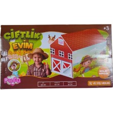 Renkli Çiftlik Temalı Oyun Evi, Çocuklar Için Eğlenceli ve Güvenli Tasarım