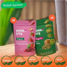 ORGANİK ÇITIR ÇİLEK & KURUTULMUŞ KİVİ 10'lu PAKETİ