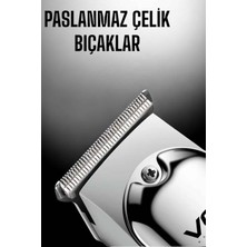 Vgr  Tıraş Makinesi Paslanmaz Çelik Taraklı Güçlü Motor