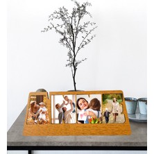 Anneler Gününe Özel 4 Fotoğraflı Anne Tasarımlı Siyah Renk Masaüstü Kolaj Çerçeve